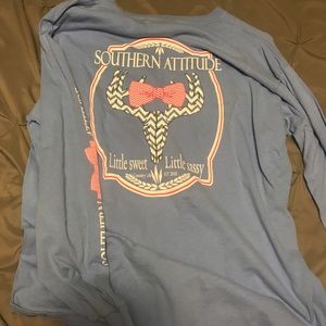 Southern attitude long sleeve tshirt